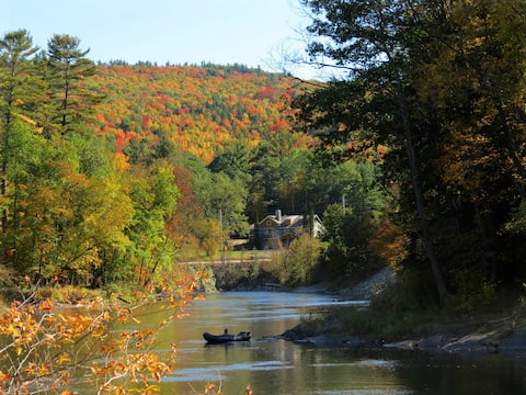 Large Private ADK Luxe Home on 200 Ac. Estate