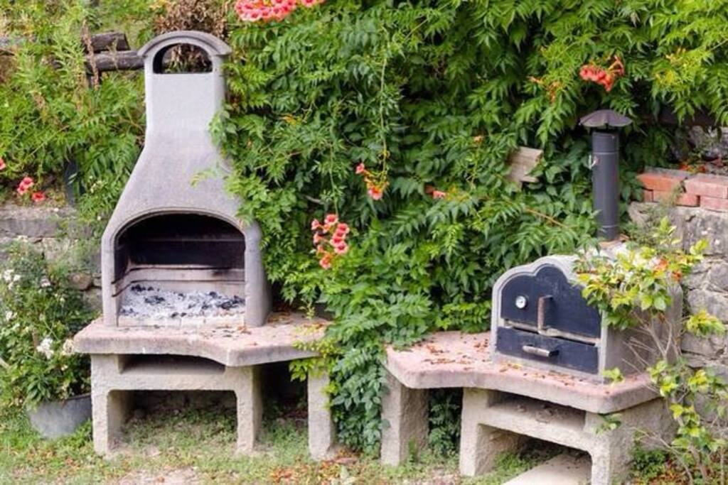 barbecue e giardino