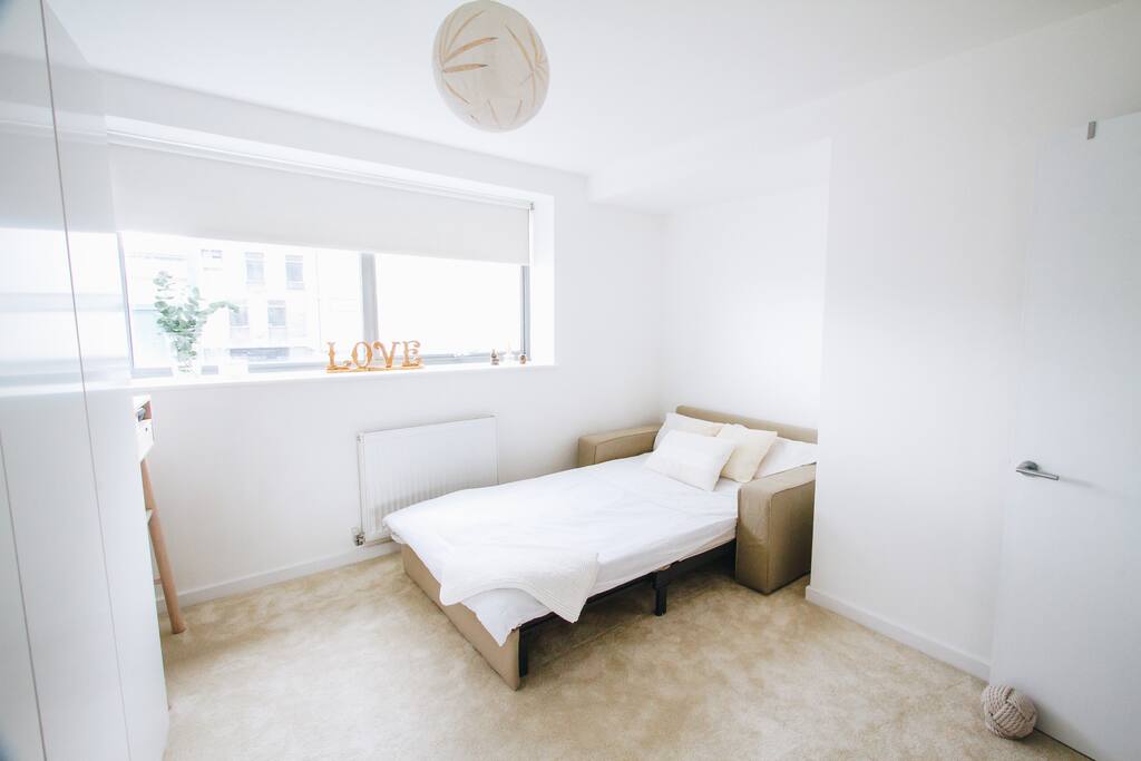 Your Room: A super cosy and sturdy double bed.