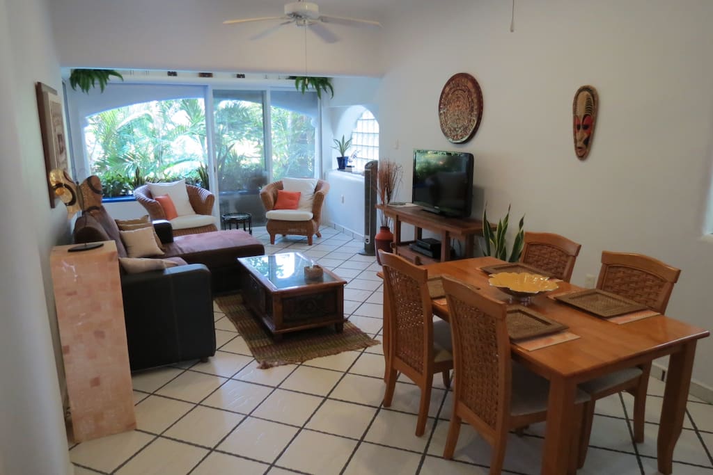 Dining and living area