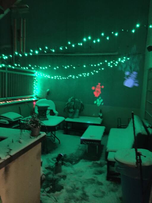 Your own private winter wonderland backyard/patio yes private all yours pretty cool for New York City not to mention Manhattan it’s very rare you’ll love it very relaxing and surprisingly quiet and calm peaceful trees in the area, this is the top reason ill never leave this apartment:)