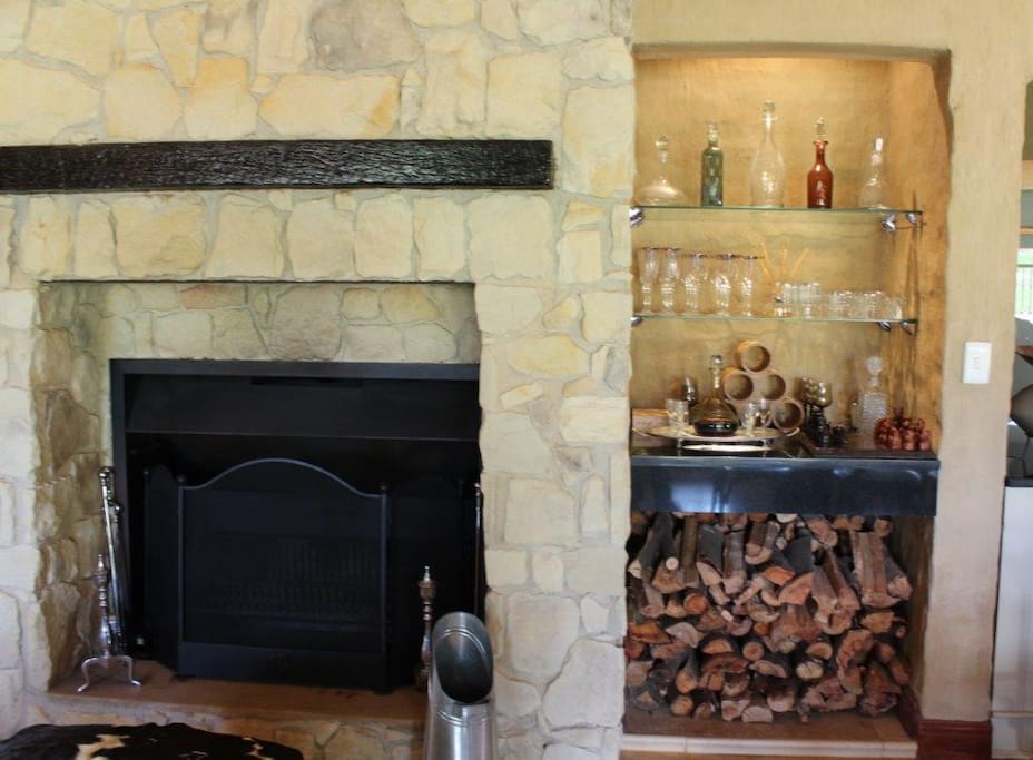 Fire place and Bar