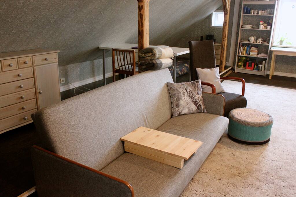 Sofa can be opened as a double bed
