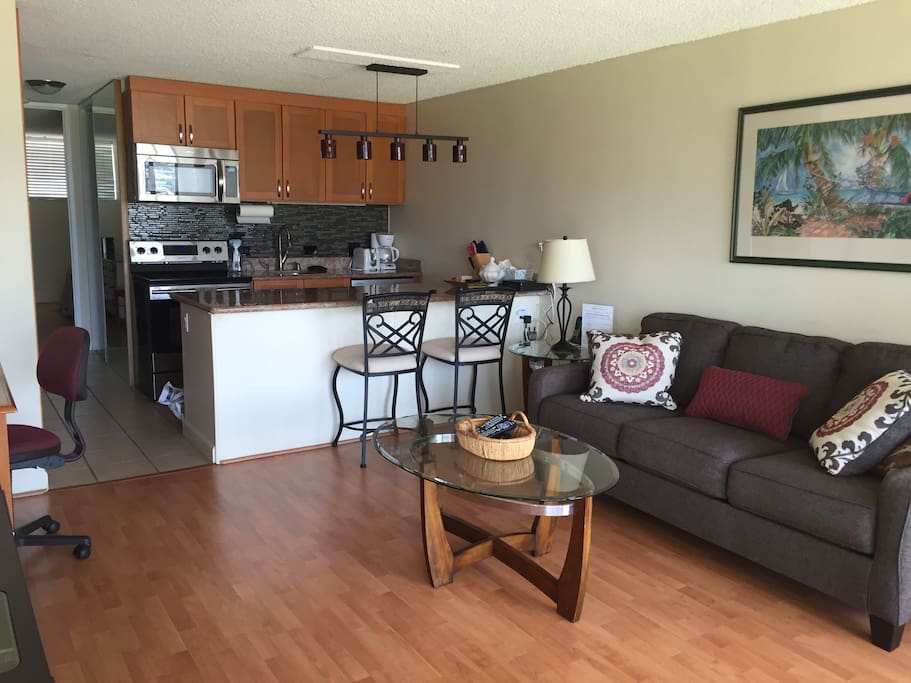Living room - Kitchen