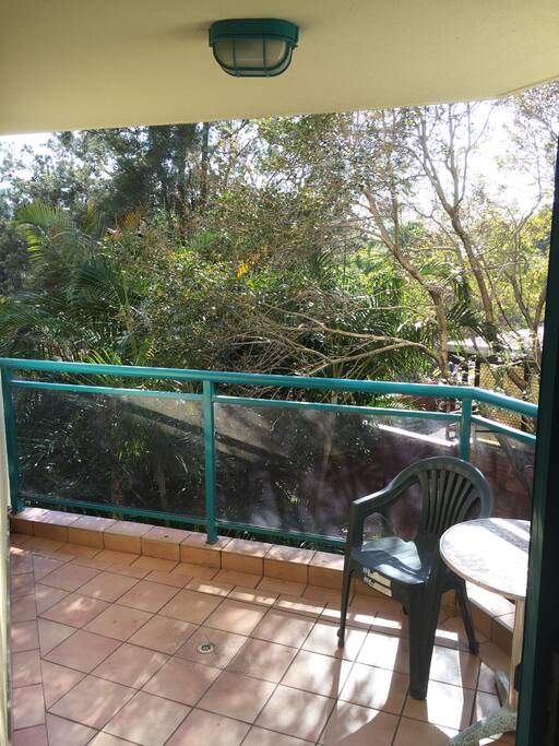 Balcony directly off room.