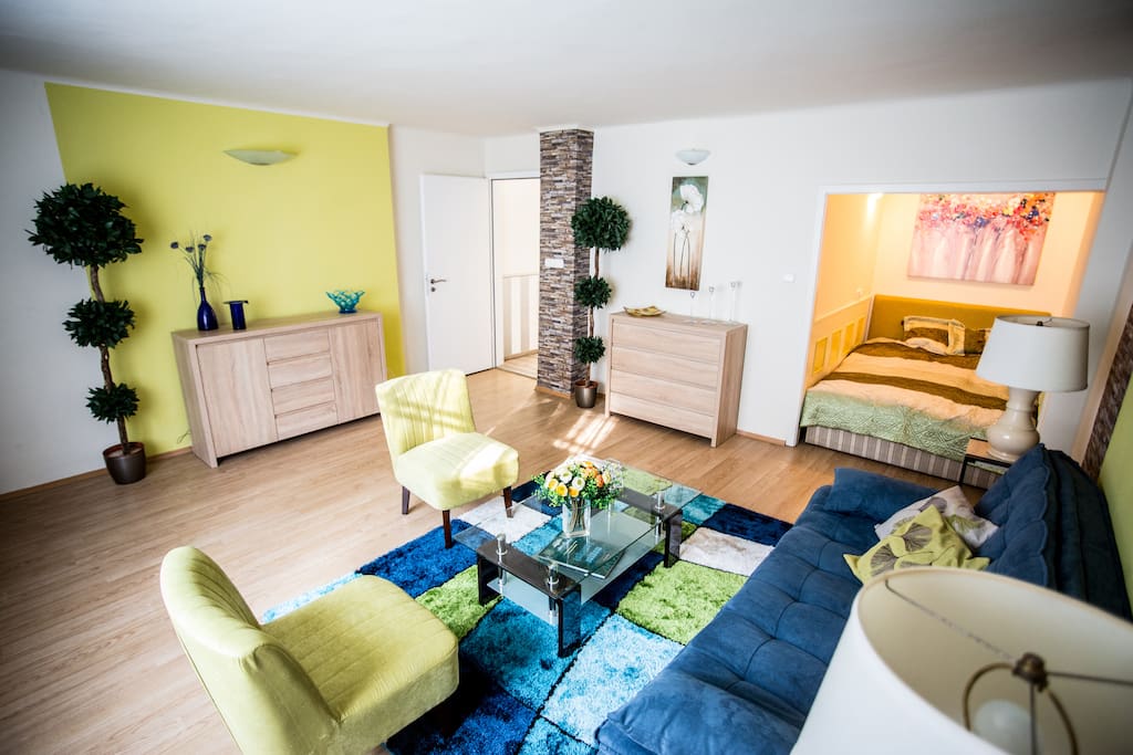 Living room and bed-corner