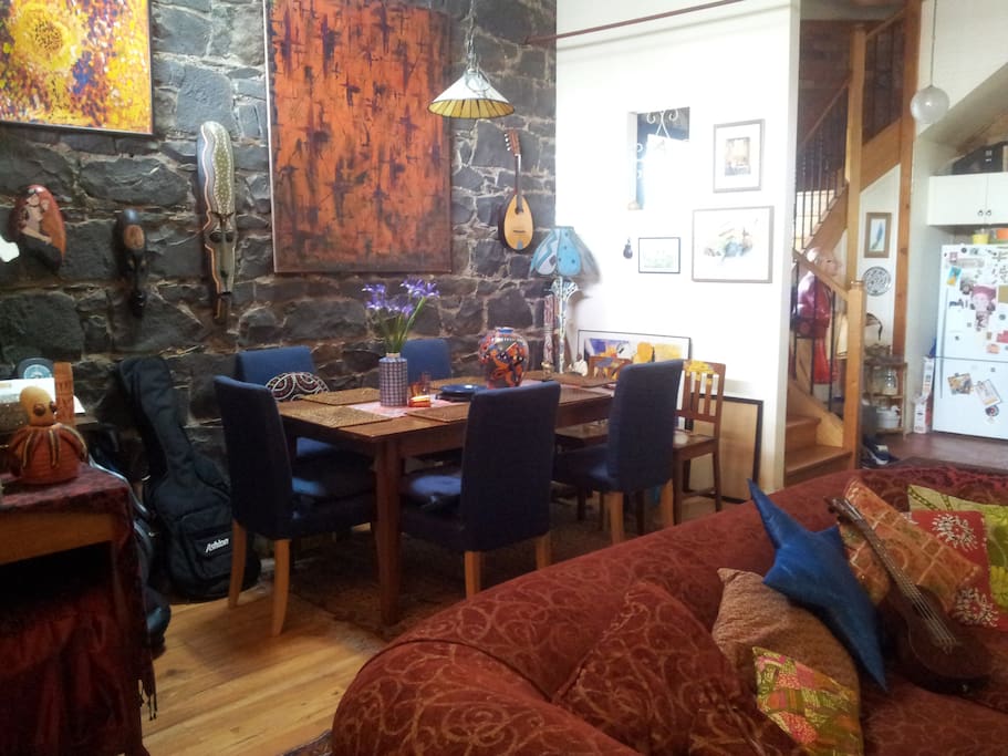 We can sit here and have a cup of tea when you arrive, before I show you to your room