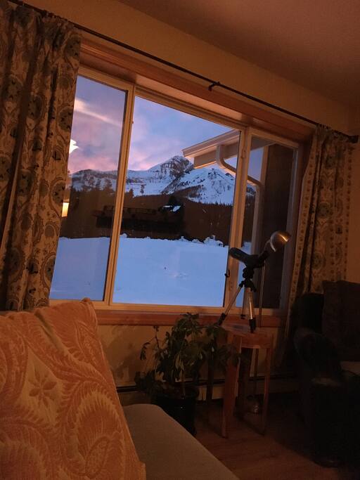 Stunning views out of living room window!