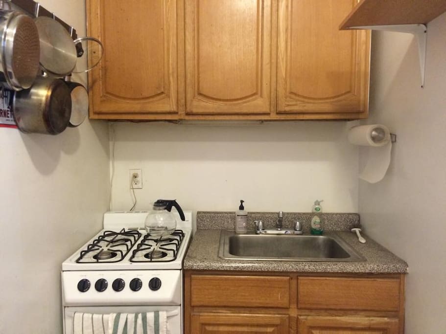 Small kitchen but has everything you need