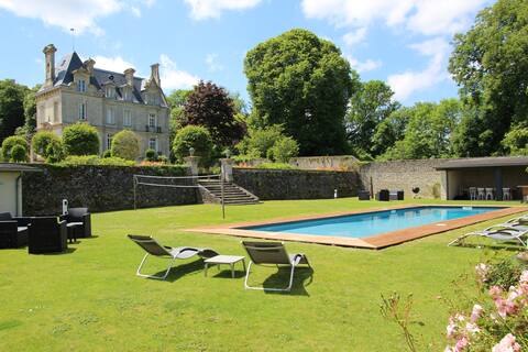 Château d'Argouges, Piscine, Bayeux, D-Day Beaches