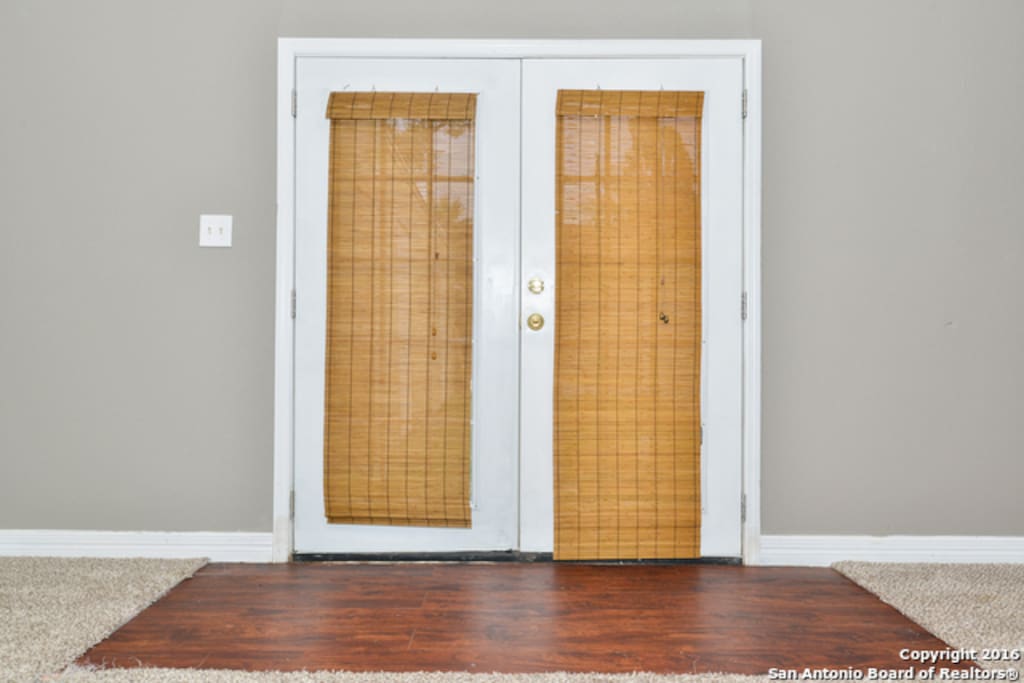 These are the doors into the studio