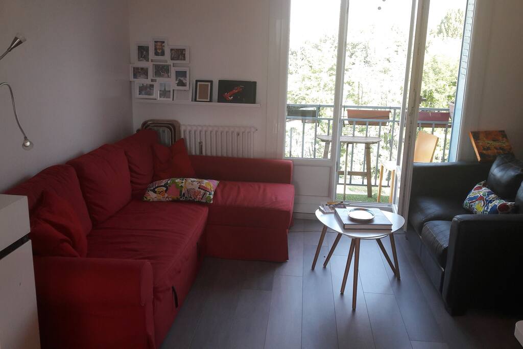 salon avec canapé convertible