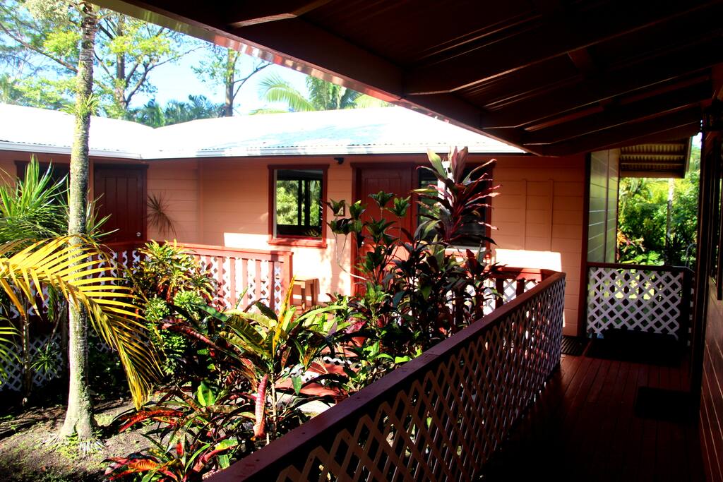 Inside view of wrap around deck.