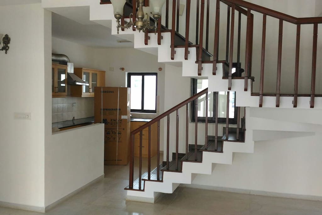 The Duplex stairs, we stay Upstairs