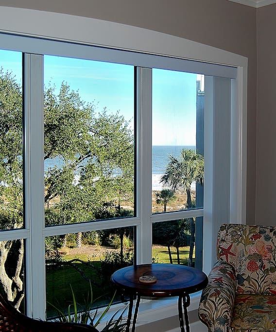 Ocean views from the living room.