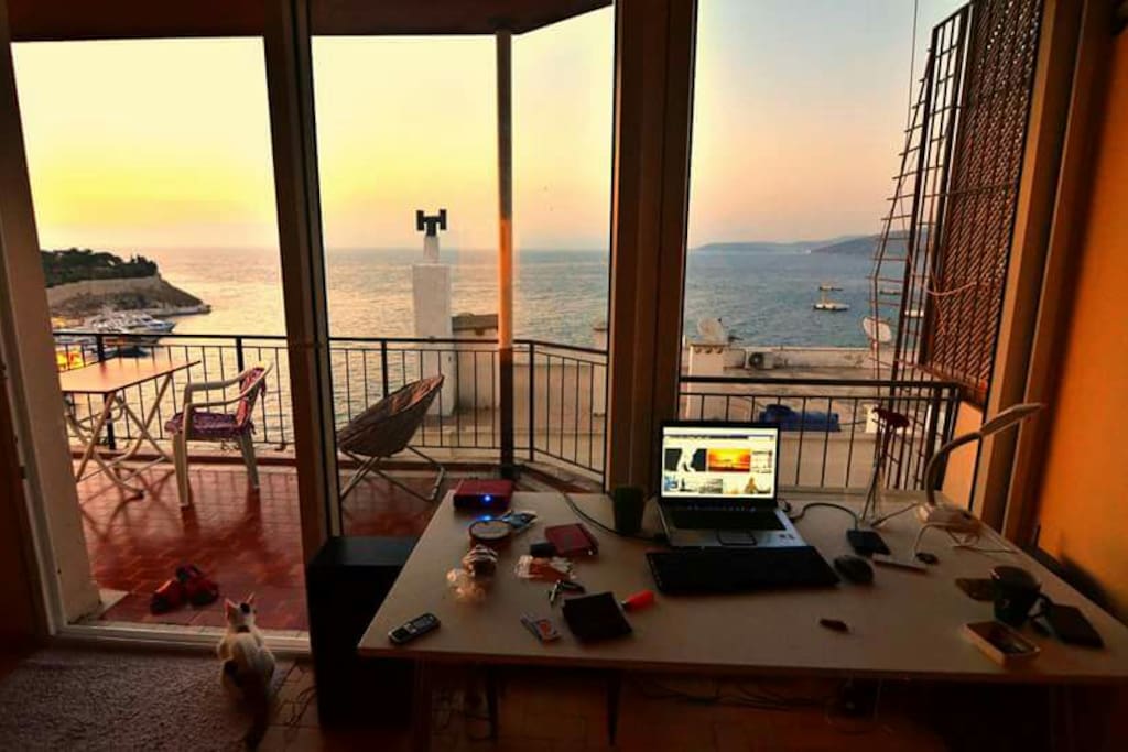 View from living room.