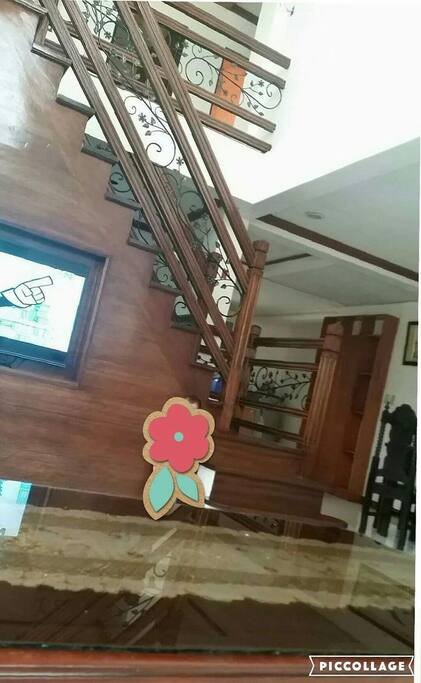 Wooden floors and stairs