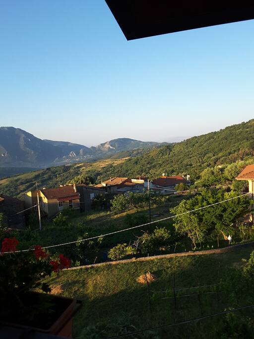 Veduta dal terrazzo della camera