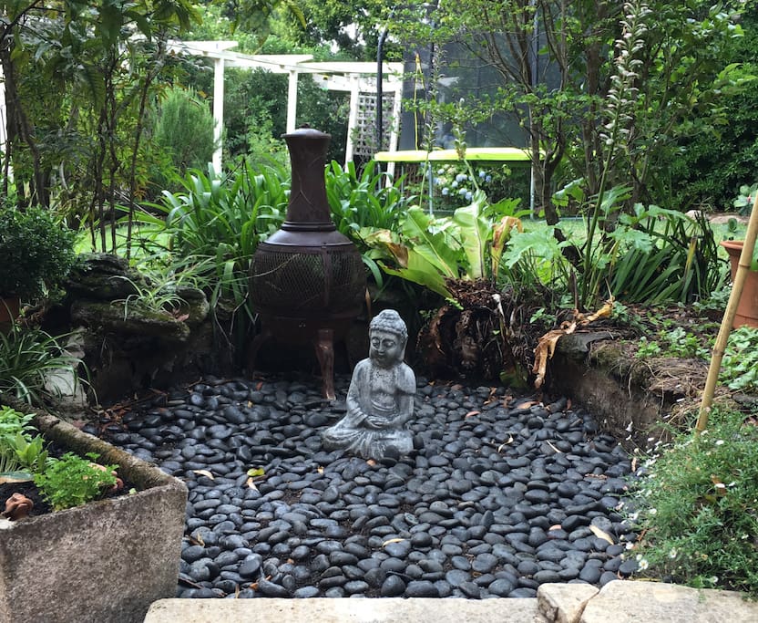 Tranquil backyard setting