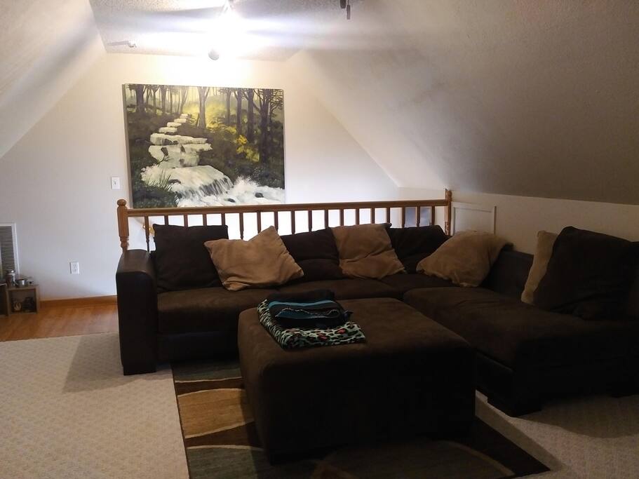 Private upstairs sitting / game area