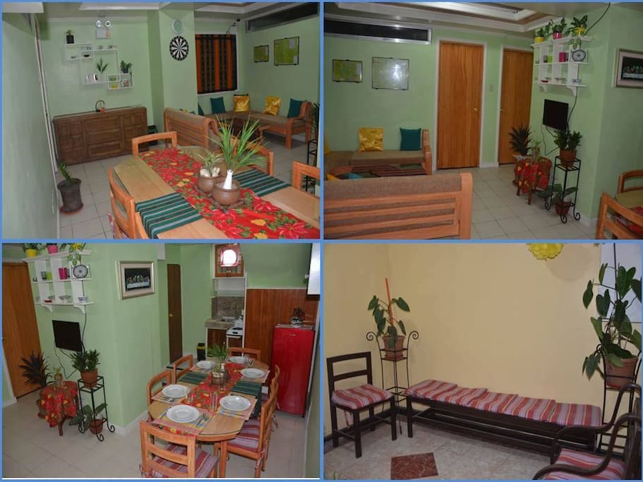 Condominium Unit #101 is in Athena Tower, located at #126 Dominican Hill Road, Baguio City. Unit #101 is leased to transients as whole unit. It has three (3) bedrooms, spacious living room, dining room/kitchen, toilet/bathroom and a lanai.
Total floor area is 58 square meters.
Bed capacity is up to eleven (11) people; extra mattresses are available for a fee to accommodate more people.