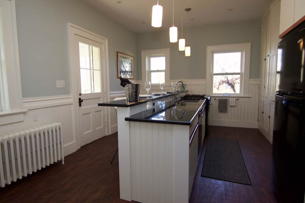The kitchen has been recently updated and is fully stocked for you to enjoy a night in.