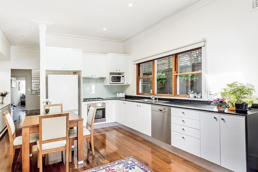 Kitchen and dining table