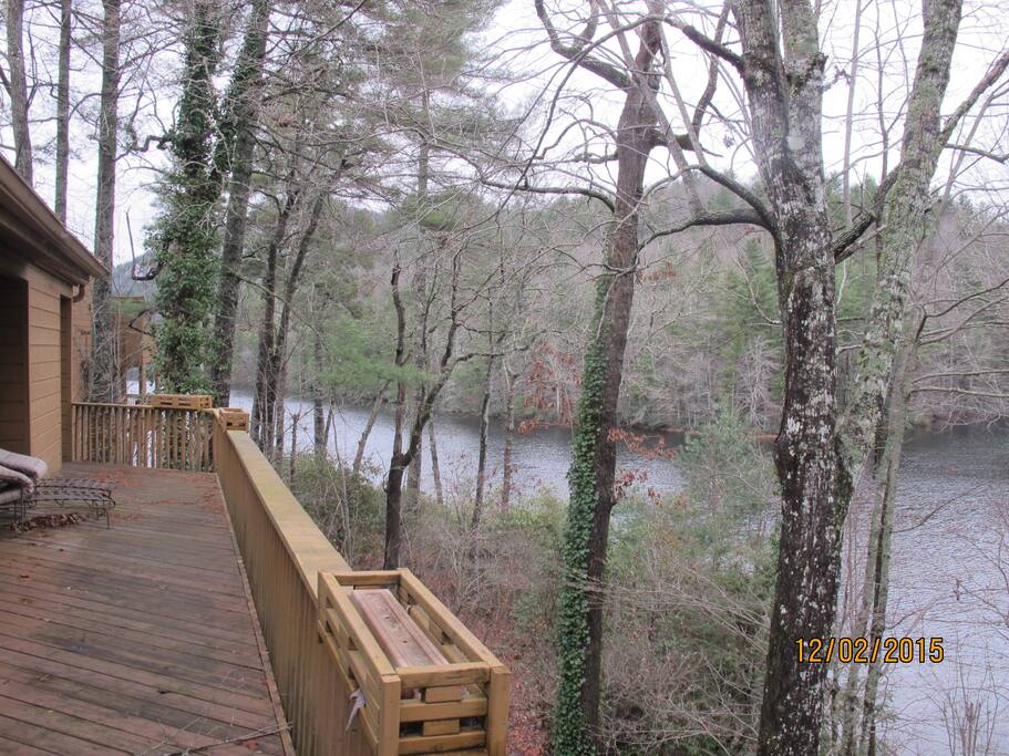 70-foot wrap-around balcony--winter view