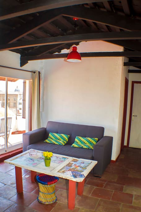 Living room, sofa bed.