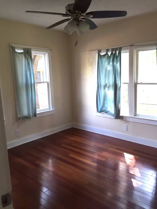 Bedrooms -- comes with double- or queen-sized bed, closet with hangers