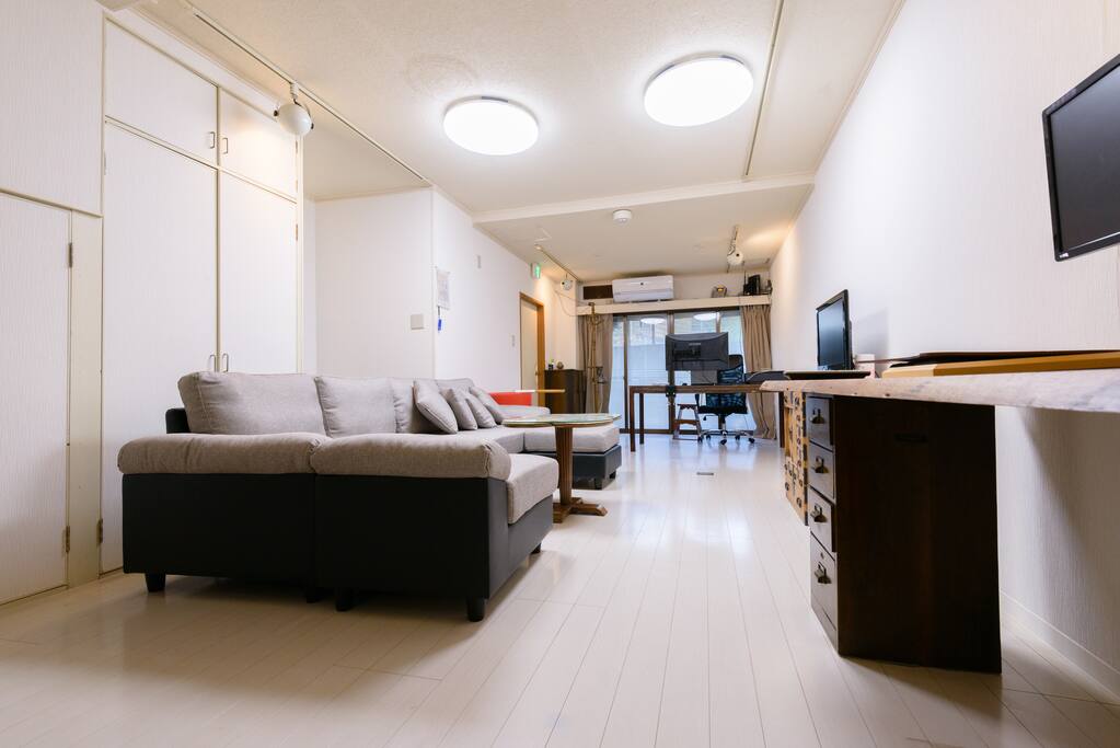 Large living welcoming.