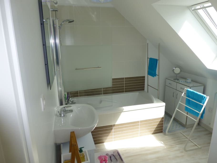 salle de bains avec wc