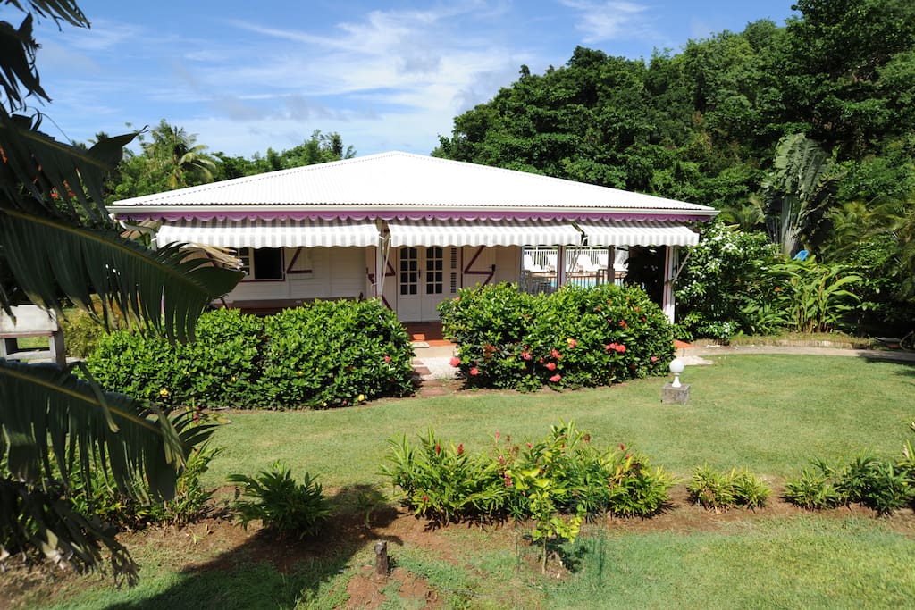 la villa Safran entourée de verdure.