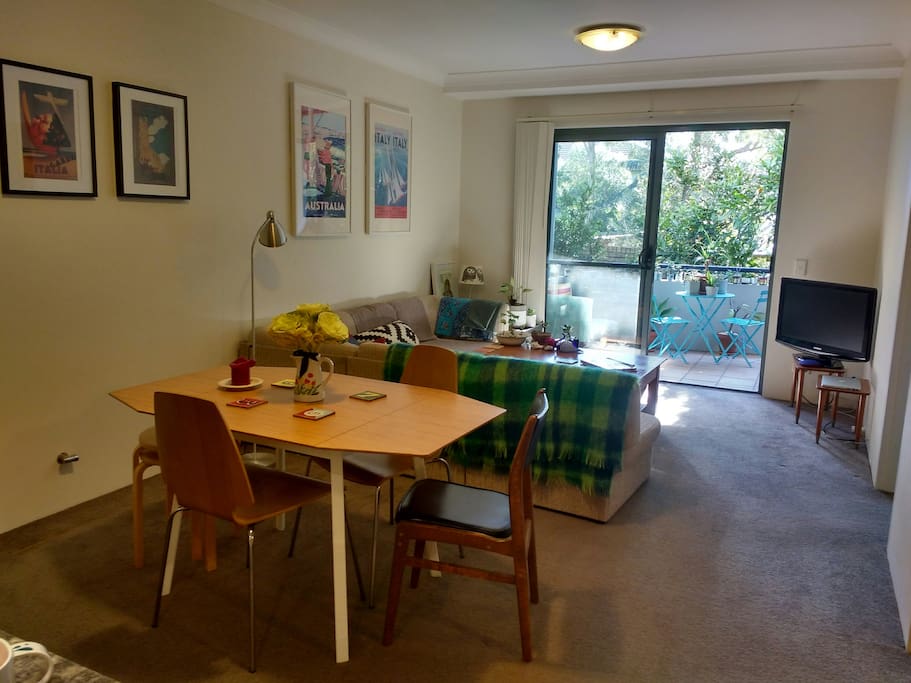 Open plan lounge and dining area