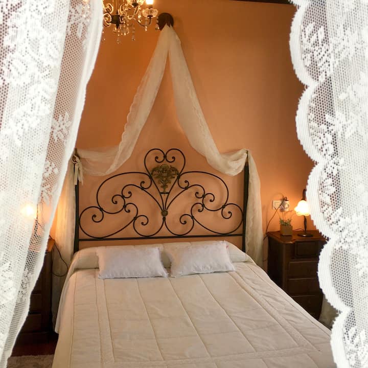 Tapia room, on the top floor of the west tower.