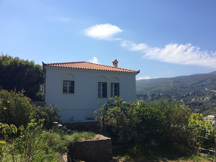 Traditional Andriotic Villa | Sea view & Gardens