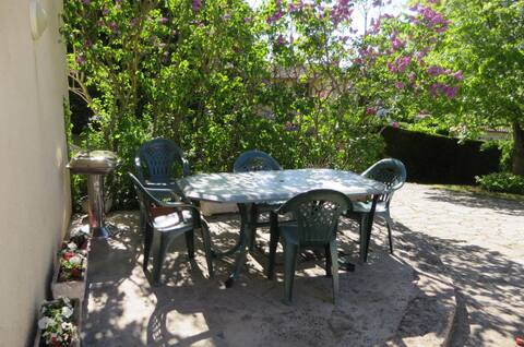 Apartment overlooking the pool.