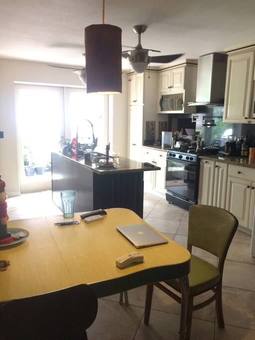 You can use the kitchen anytime.