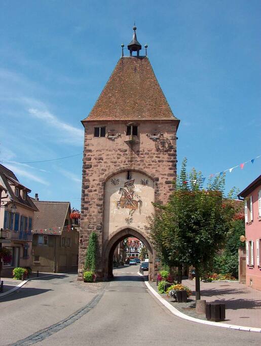 La porte d'entrée de la ville de Mutzig.