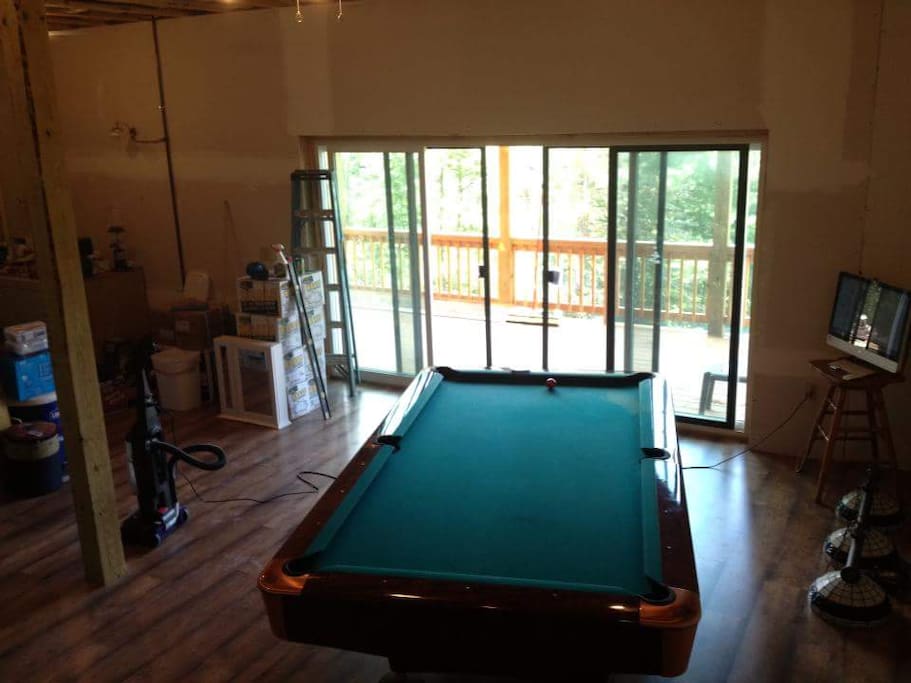 Lower level billiard/darts, lower deck outside
