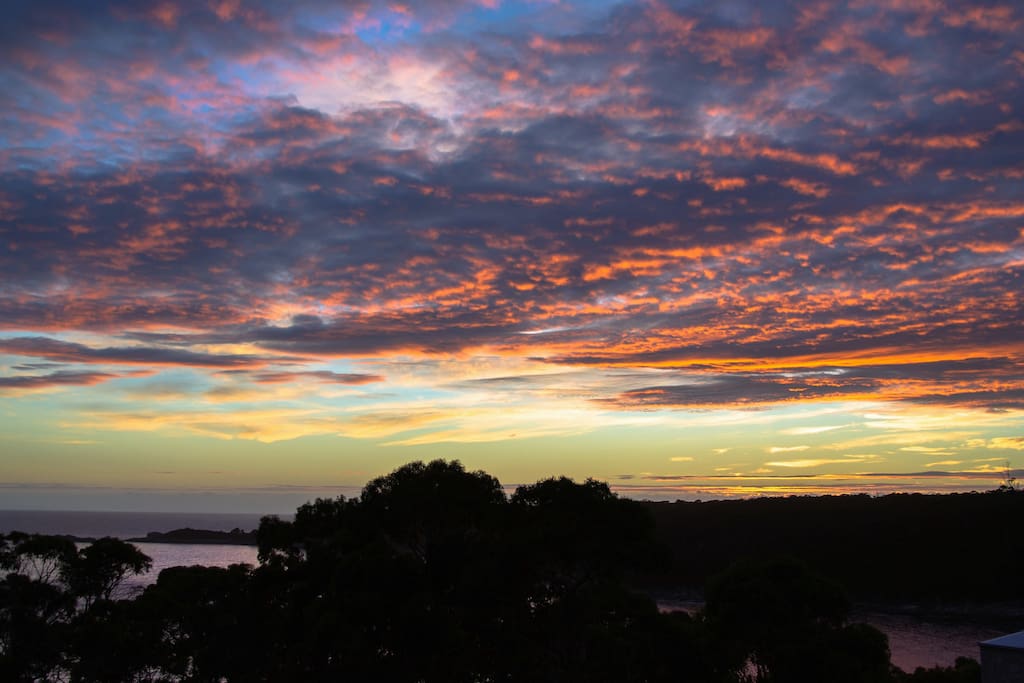 Sunrise is beautiful from Bay of Fires Seachange