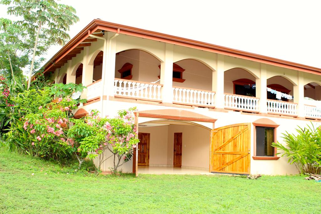 Studio - lower level with doors open to backyard