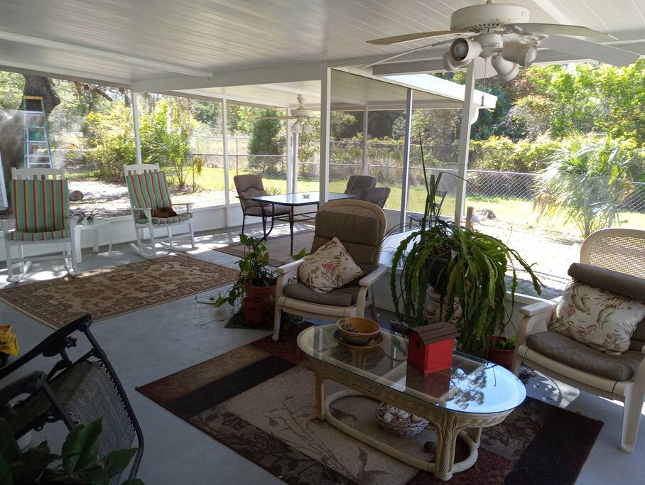 Imagine morning coffee and evening drink on this porch
