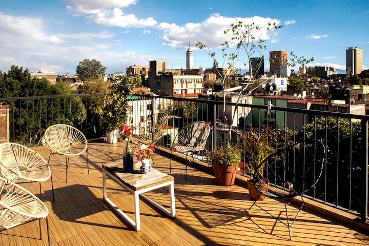 Casa Indigo in the Center DF groups until 29 Pers