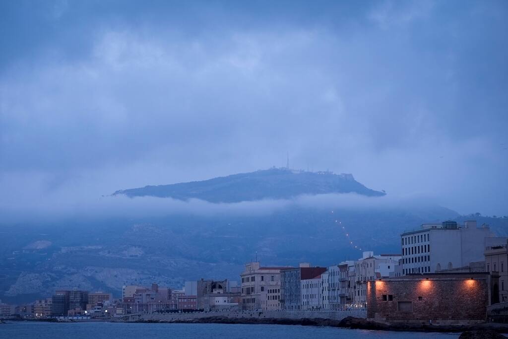 Erice visto da Trapani