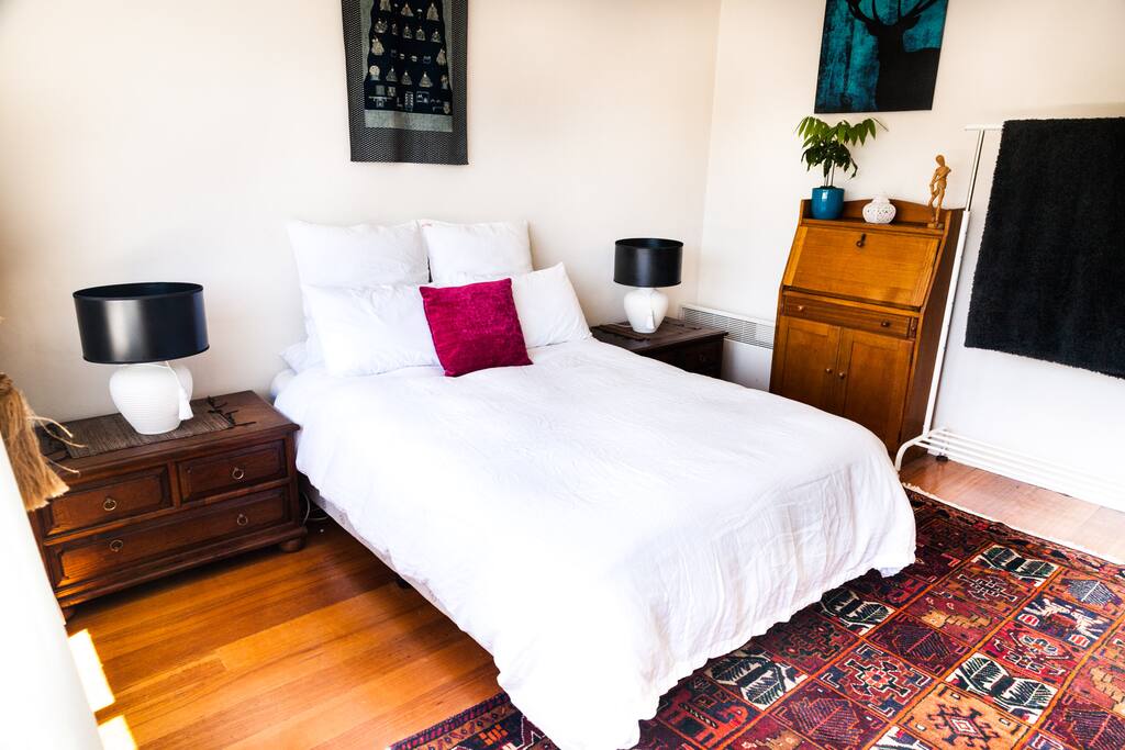 Beautiful, spacious, airy and sunny all day.