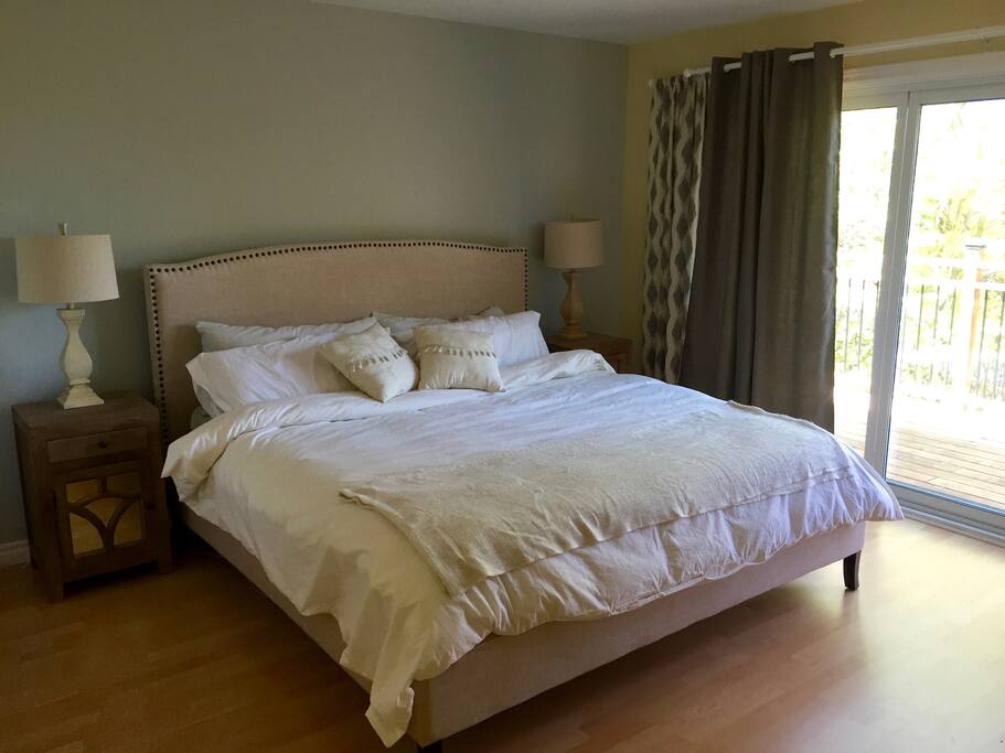 Master Bedroom (King bed with ensuite bathroom and private balcony)