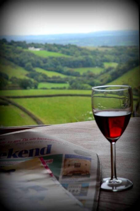 View from the kitchen diner
