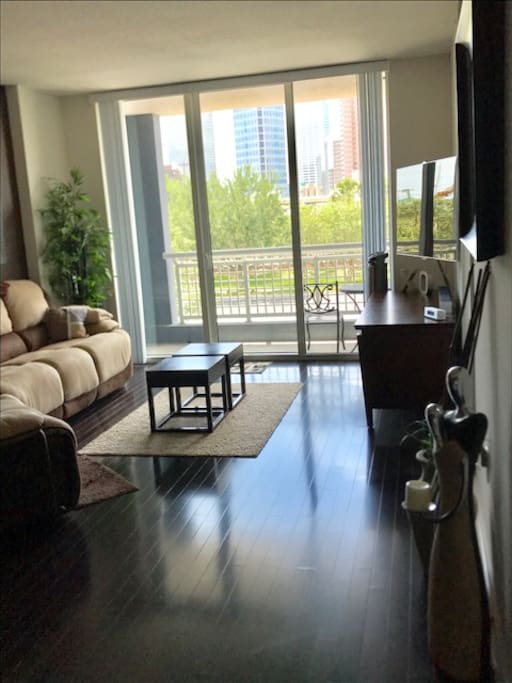 Condo family room.
