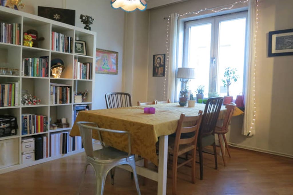 We have a big dining table